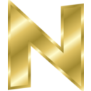 Effect Letters Alphabet Gold