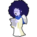 download Singing Angel clipart image with 225 hue color
