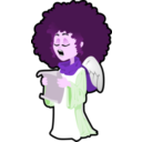 download Singing Angel clipart image with 270 hue color