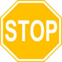 download Stop Sign clipart image with 45 hue color