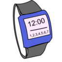 download Watch clipart image with 180 hue color