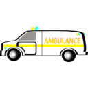 download Ambulance clipart image with 180 hue color