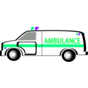 download Ambulance clipart image with 270 hue color