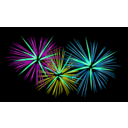 download Fireworks clipart image with 90 hue color