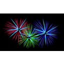 download Fireworks clipart image with 135 hue color