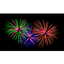 download Fireworks clipart image with 270 hue color