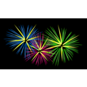 download Fireworks clipart image with 0 hue color