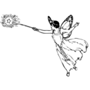 download Fairy With Wand clipart image with 0 hue color