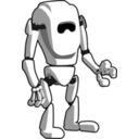 download Robot clipart image with 45 hue color