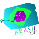 download Brasil Na Copa 2010 clipart image with 90 hue color
