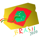 download Brasil Na Copa 2010 clipart image with 315 hue color