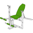 download Exercise Bench clipart image with 45 hue color