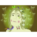 download Linda Fairy Butterflies clipart image with 45 hue color