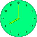 download Clock clipart image with 90 hue color