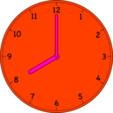 download Clock clipart image with 315 hue color