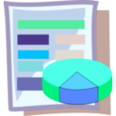 download Spreadsheet clipart image with 135 hue color