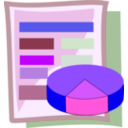 download Spreadsheet clipart image with 225 hue color