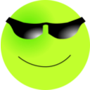 download Smiley Cool clipart image with 45 hue color