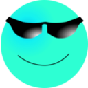 download Smiley Cool clipart image with 135 hue color