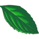 download Mint Leaf Traced clipart image with 45 hue color