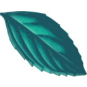 download Mint Leaf Traced clipart image with 90 hue color