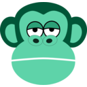 download Mono Monkey clipart image with 135 hue color