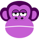 download Mono Monkey clipart image with 270 hue color