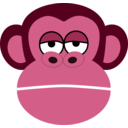 download Mono Monkey clipart image with 315 hue color