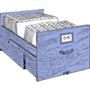 download File Cabinet Drawer clipart image with 180 hue color