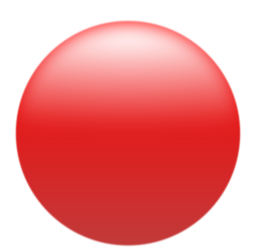 Simple Glossy Circle Button Red