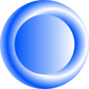 download 3d Orange Circular Button clipart image with 180 hue color