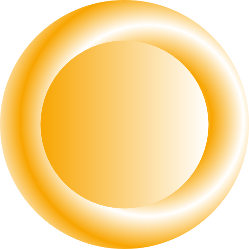 3d Orange Circular Button