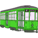 download Milan Streetcar clipart image with 90 hue color