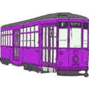 download Milan Streetcar clipart image with 270 hue color