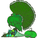 download Turkey And Harvest clipart image with 90 hue color