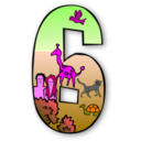 download Creation Days Numbers clipart image with 270 hue color