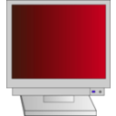 download Crt Monitor With Power Light clipart image with 135 hue color