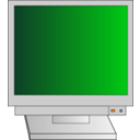 download Crt Monitor With Power Light clipart image with 270 hue color