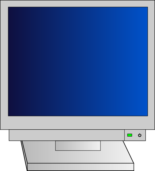 Crt Monitor With Power Light