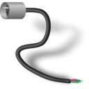 download Cable With Connector clipart image with 90 hue color