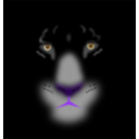 download Black Panther clipart image with 270 hue color