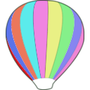 download Hot Air Balloon Work In Progress clipart image with 180 hue color