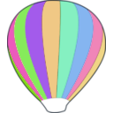 download Hot Air Balloon Work In Progress clipart image with 270 hue color