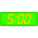 download Digital Clock clipart image with 45 hue color