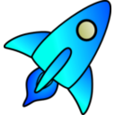 download Rocket Picture clipart image with 180 hue color