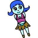 download Floozy clipart image with 180 hue color