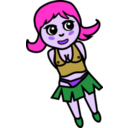 download Floozy clipart image with 270 hue color