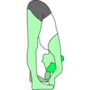 download Padangusthasana clipart image with 90 hue color