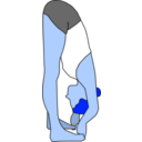 download Padangusthasana clipart image with 180 hue color
