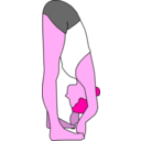 download Padangusthasana clipart image with 270 hue color